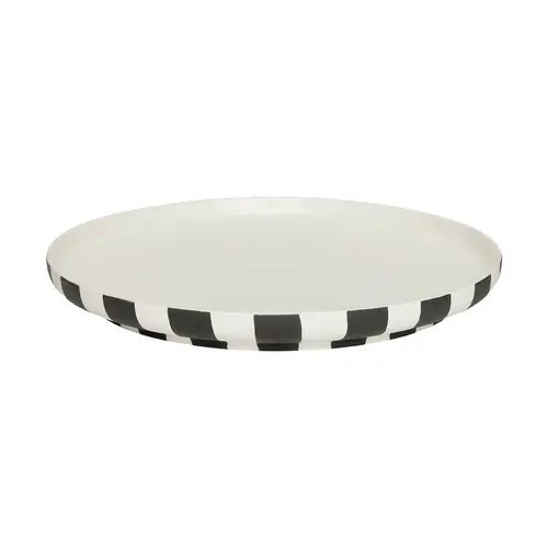 OYOY Toppu middagstallerken Ø26,5 cm Black-white