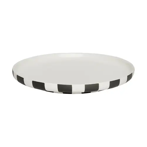 OYOY Toppu frokosttallerken Ø20 cm Black-white