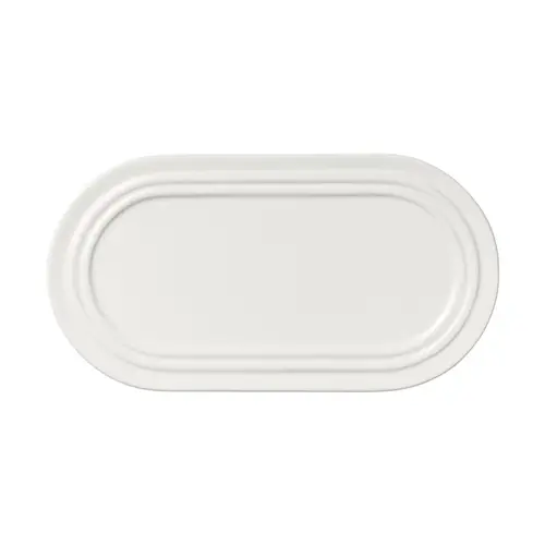 Broste Copenhagen Stevns tallerken oval 27,5 cm Chalk white