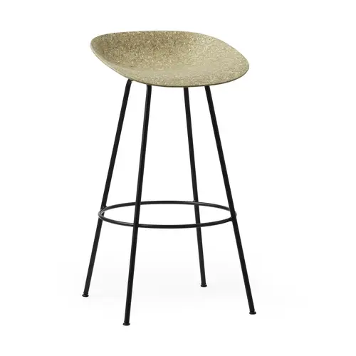 Normann Copenhagen Mad Barstool barstol 75 cm Seaweed-black steel