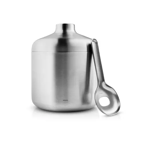 Eva Solo Liquid lounge isspand med ske 1,4 l Brushed steel