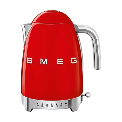 Smeg Smeg 50's Style elkedel med variabel temperatur 1,7 L Rød