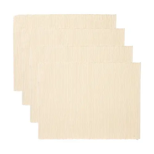 Linum Uni dækkeserviet 35x46 cm 4-pak Cremet beige