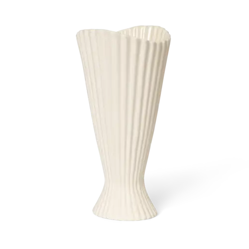 ferm LIVING Fountain vase 23 cm Off white