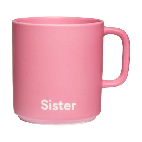 Design Letters Design Letters VIP favoritkop med hank 25 cl Sister-pink