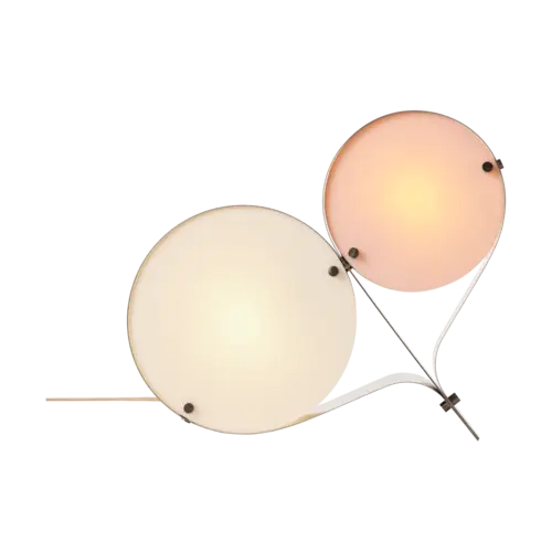 GUBI Coppia bordlampe Ivory & blush