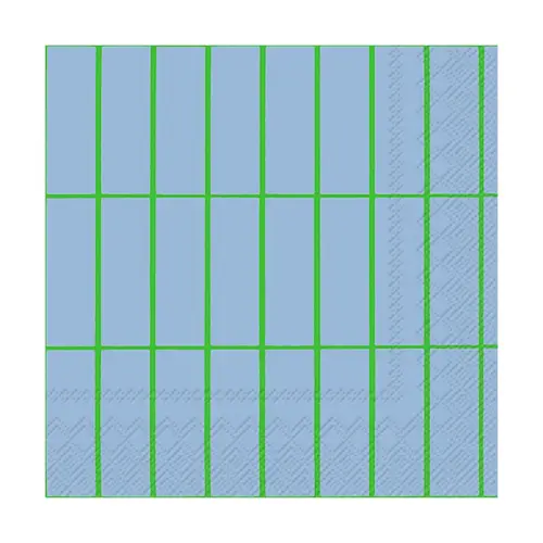 Marimekko Tiiliskivi servietter 33x33 cm 20-pak Light blye-green