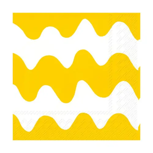 Marimekko Lokki serviet 33x33 cm 20-pak Light yellow