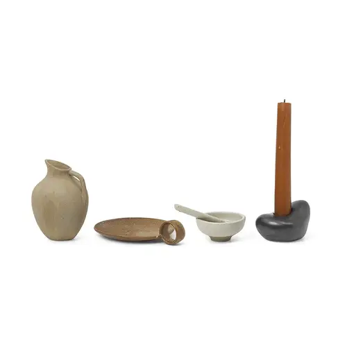 ferm LIVING Ceramic adventsgaver 4 dele Flerfarvet