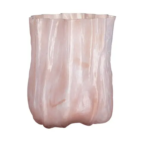 Kosta Boda Crackle vase 27 cm Perlerosa