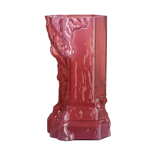 Kosta Boda Rocky Baroque vase 35 cmm Hot pink