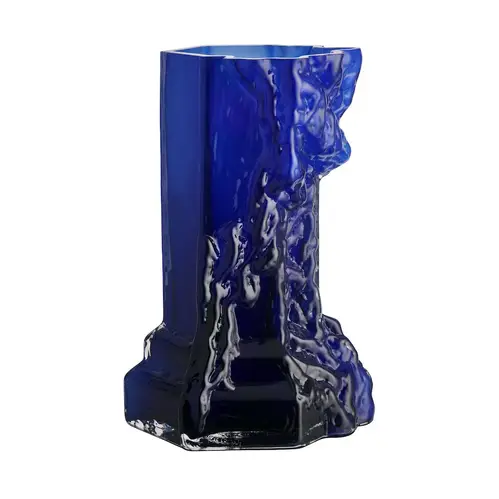 Kosta Boda Rocky Baroque vase 35 cmm Deep blue