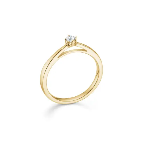 Mads Z Crown Ring 14 kt. Guld 0,08 ct. 1541609-52 - Dame - Gold