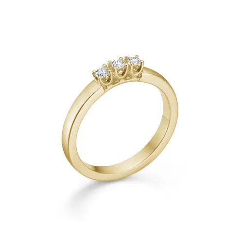 Mads Z Crown Alliance Ring 14 kt. Guld 0,04 ct. 1541843-54 - Dame - Gold