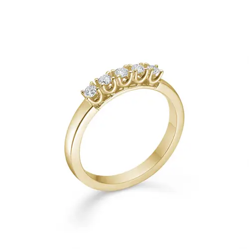 Mads Z Crown Alliance Ring 14 kt. Guld 0,04 ct. 1541845-52 - Dame - Gold