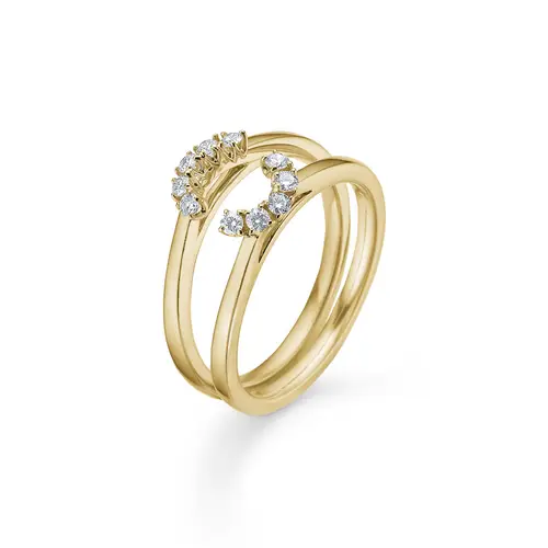 Mads Z Crown Tiara Ring 14 kt. Guld 0,04 ct. 1541920-56 - Dame - Gold