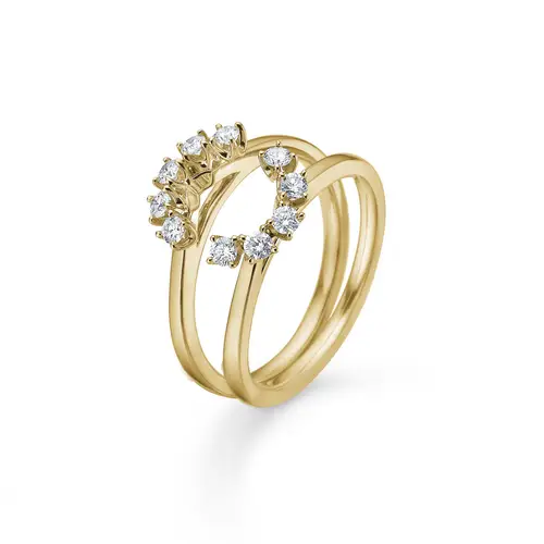 Mads Z Crown Tiara Ring 14 kt. Guld 0,40 ct. 1541940-54 - Dame - Gold