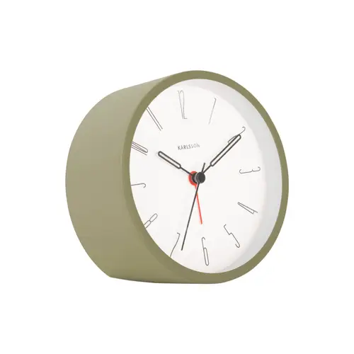 Karlsson Belle Numbers Iron Alarm Clock Vækkeur KA5915MG - Unisex - 11 cm - Kvarts