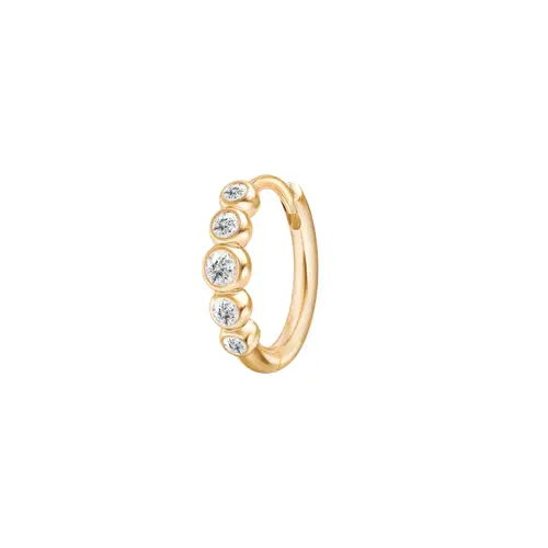 Julie Sandlau Pristine Medium Ørering Single 14 kt. Guld 0,13 ct. YG14-HPS150 - Dame - Gold