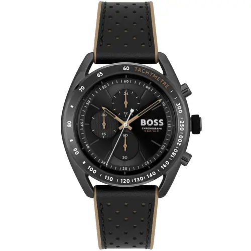 BOSS Center Court 1514022 - Herre - 44 mm - Analog - Kvarts - Mineralglas