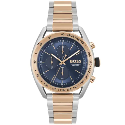 BOSS Center Court 1514026 - Herre - 44 mm - Analog - Kvarts - Mineralglas