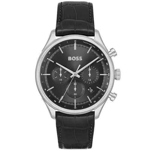 BOSS Gregor 1514049 - Herre - 45 mm - Analog - Kvarts - Mineralglas