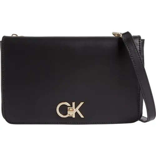 Calvin Klein Re-Lock Double Gusett Skuldertaske K60K611531BAX - Dame - Synthetic leather