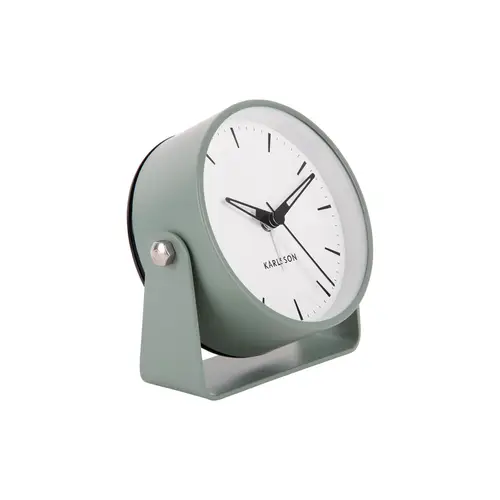 Karlsson Calm Alarm Clock Vækkeur KA5937GR - Unisex - 11 cm - Kvarts