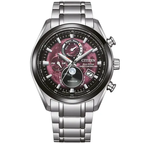 Citizen Tsuki-Yomi Eco-Drive Moonphase BY1018-80X - Herre - 43 mm - Analog - Kvarts - Safirglas