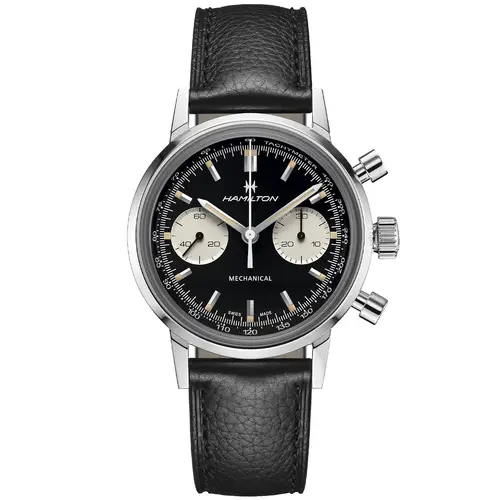 Hamilton American Classic Intra-Matic Chronograph H38429730 - Herre - 40 mm - Analog - Mekanisk Håndoptræk - Safirglas