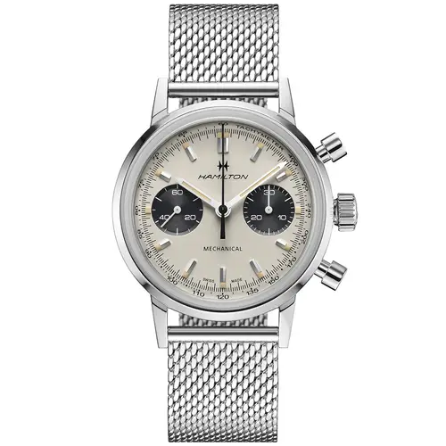 Hamilton American Classic Intra-Matic Chronograph H38429110 - Herre - 40 mm - Analog - Mekanisk Håndoptræk - Safirglas