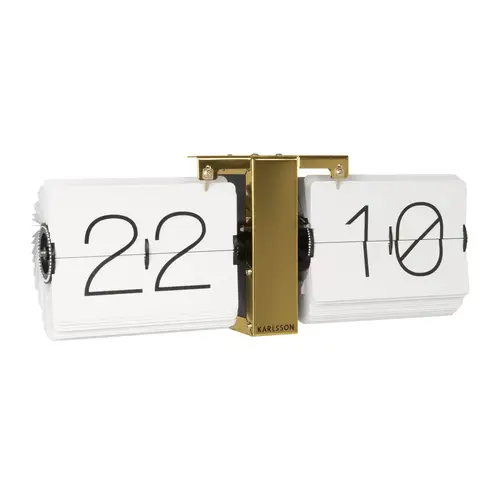 Karlsson Flip Clock No Case Vægur KA5601WH - Unisex - 36 cm - Kvarts