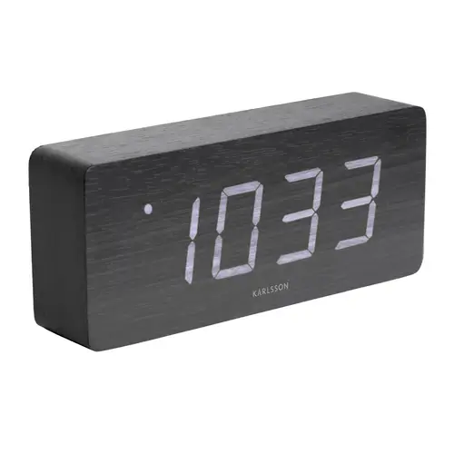 Karlsson Alarm Clock Tube Vækkeur KA5654BK - Unisex - 21 cm - Kvarts