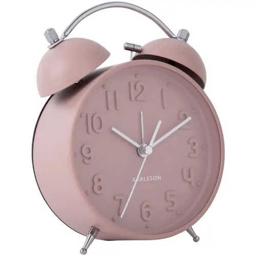 Karlsson Iconic Alarm Clock Vækkeur KA5784PI - Unisex - 11 cm - Kvarts