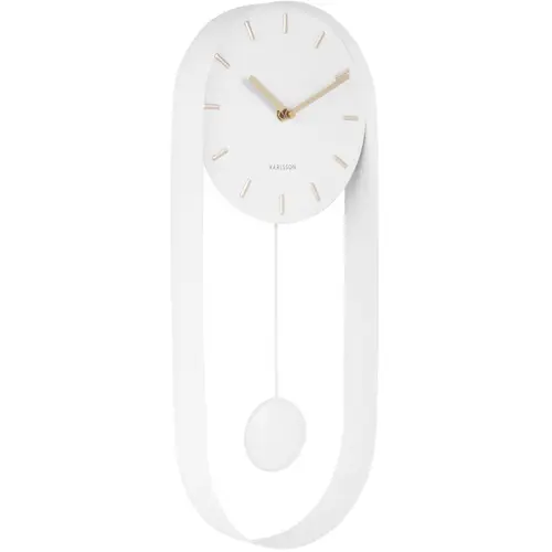 Karlsson Charm Pendulum Vægur KA5822WH - Unisex - 20 cm - Kvarts