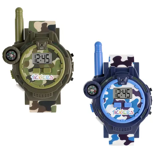 Tikkers Camo Walkie Talkie Set TKWALKIE-0001 - Dreng - Digitalt - Kvarts - Recycled plastics