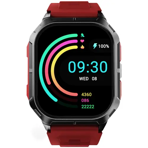 HiFuture Ultra3 Red HF-062 - Herre - 46 mm - Smartwatch - Digitalt/Smartwatch - Gorilla Glas