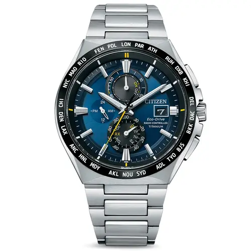 Citizen Eco-Drive Radio Controlled Titanium AT8234-85L - Herre - 45 mm - Analog - Kvarts - Safirglas