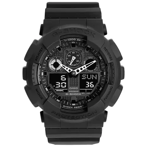 Casio G-Shock GA-100-1A1ER - Herre - 52 mm - Digitalt - Kvarts - Mineralglas