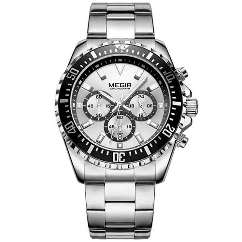 Megir Aviator MS2064G-1N7-M18 - Herre - 44 mm - Analog - Kvarts - Mineralglas