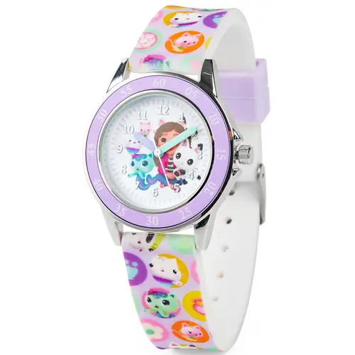 Accutime Gabbys Dollhouse Time Teacher Watch P001168 - Pige - 32 mm - Analog - Kvarts - Plexiglas