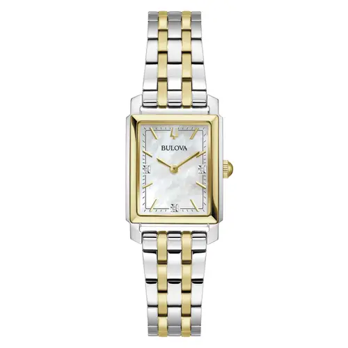 Bulova Sutton Rectangle 98P220 - Dame - 21 mm - Analog - Kvarts - Mineralglas