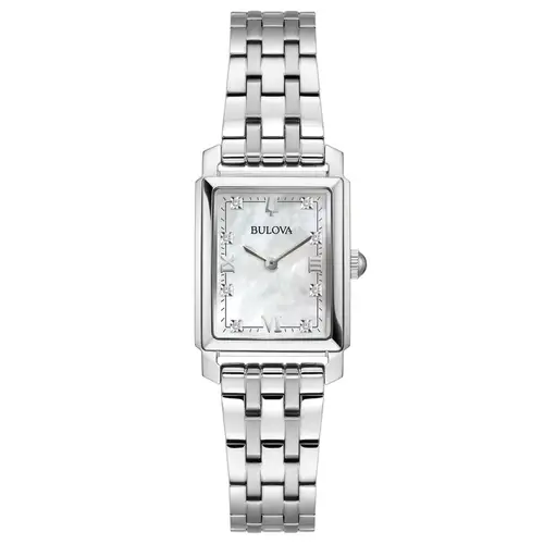 Bulova Sutton Rectangle 96P244 - Dame - 21 mm - Analog - Kvarts - Mineralglas