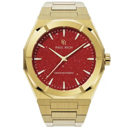 Paul Rich Star Dust II Red PR20207 - Herre - 43 mm - Analog - Kvarts - Mineralglas