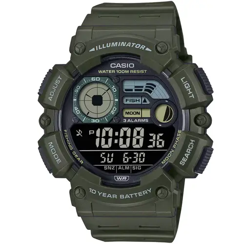 Casio Collection WS-1500H-3BVEF - Herre - 50 mm - Analog - Kvarts - Plexiglas