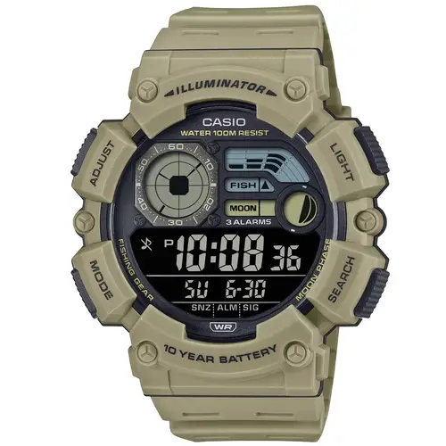 Casio Collection WS-1500H-5BVEF - Herre - 50 mm - Analog - Kvarts - Plexiglas