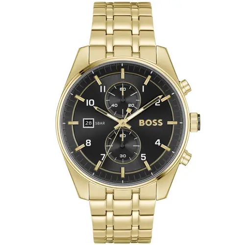 BOSS Skytraveller 1514152 - Herre - 44 mm - Analog - Kvarts - Mineralglas