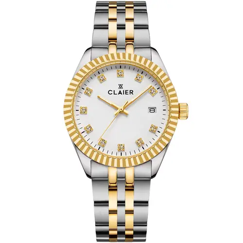 Claier Diamond CL0010 - Dame - 34 mm - Analog - Kvarts - Safirbelagt mineralglas