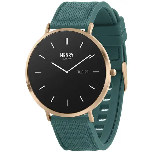 Henry London Smartwatch HLS65-0014 - Unisex - 43 mm - Smartwatch - Digitalt/Smartwatch - Mineralglas