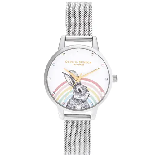 Olivia Burton Illustrated Animals OB16WL89 - Dame - 30 mm - Analog - Kvarts - Mineralglas